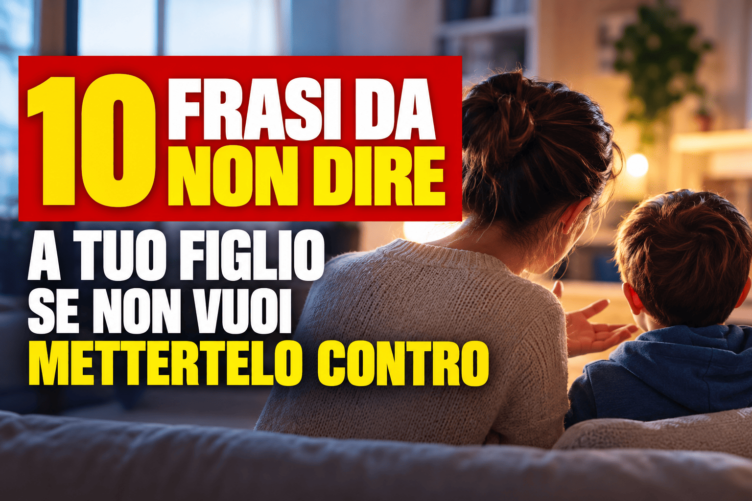 Frasi da non dire a tuo figlio